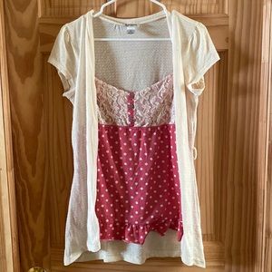 Self Esteem two in one top